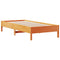 vidaXL Bookcase Bed without Mattress Wax Brown 90x190 cm Single Solid Wood Pine