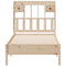 vidaXL Bookcase Bed without Mattress 75x190 cm Small Single Solid Wood Pine