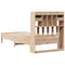 vidaXL Bookcase Bed without Mattress 75x190 cm Small Single Solid Wood Pine