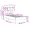 vidaXL Bookcase Bed without Mattress 75x190 cm Small Single Solid Wood Pine