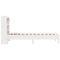 vidaXL Bookcase Bed without Mattress White 75x190 cm Small Single Solid Wood Pine
