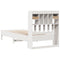 vidaXL Bookcase Bed without Mattress White 75x190 cm Small Single Solid Wood Pine