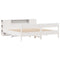 vidaXL Bookcase Bed without Mattress White 200x200cm Solid Wood Pine