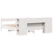 vidaXL Bookcase Bed without Mattress White 200x200cm Solid Wood Pine