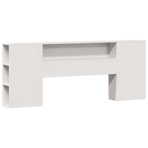 vidaXL Bookcase Bed without Mattress White 200x200cm Solid Wood Pine
