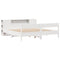 vidaXL Bookcase Bed without Mattress White 180x200 cm Super King Solid Wood Pine