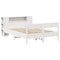 vidaXL Bookcase Bed without Mattress White 160x200cm Solid Wood Pine