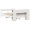 vidaXL Bookcase Bed without Mattress White 160x200cm Solid Wood Pine