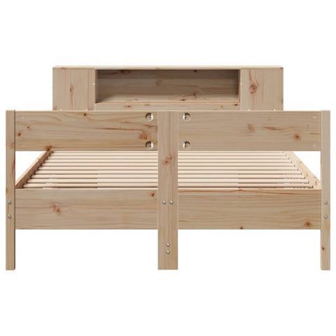 vidaXL Bookcase Bed without Mattress 120x200cm Solid Wood Pine