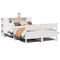 vidaXL Bookcase Bed without Mattress White 120x200cm Solid Wood Pine