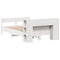 vidaXL Bookcase Bed without Mattress White 120x200cm Solid Wood Pine