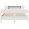 vidaXL Bookcase Bed without Mattress White 140x190cm Solid Wood Pine