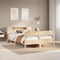 vidaXL Bookcase Bed without Mattress 135x190 cm Double Solid Wood Pine