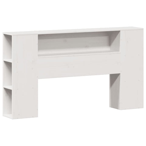 vidaXL Bookcase Bed without Mattress White 120x190 cm Small Double Solid Wood Pine