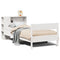 vidaXL Bookcase Bed without Mattress White 100x200cm Solid Wood Pine
