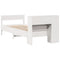 vidaXL Bookcase Bed without Mattress White 100x200cm Solid Wood Pine