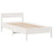 vidaXL Bookcase Bed without Mattress White 100x200cm Solid Wood Pine