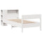vidaXL Bookcase Bed without Mattress White 90x200cm Solid Wood Pine