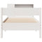 vidaXL Bookcase Bed without Mattress White 90x190 cm Single Solid Wood Pine