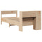 vidaXL Bookcase Bed without Mattress 75x190 cm Small Single Solid Wood Pine