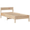 vidaXL Bookcase Bed without Mattress 75x190 cm Small Single Solid Wood Pine