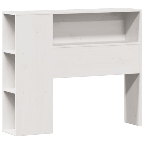 vidaXL Bookcase Bed without Mattress White 75x190 cm Small Single Solid Wood Pine