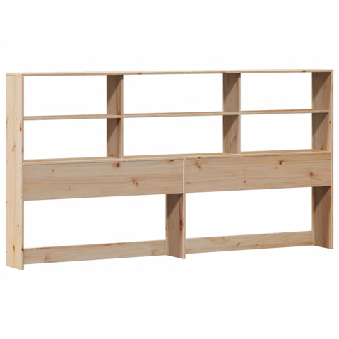 vidaXL Bookcase Bed without Mattress 200x200cm Solid Wood Pine