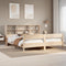 vidaXL Bookcase Bed without Mattress 200x200cm Solid Wood Pine