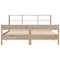vidaXL Bookcase Bed without Mattress 180x200 cm Super King Solid Wood Pine