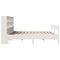 vidaXL Bookcase Bed without Mattress White 180x200 cm Super King Solid Wood Pine