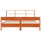 vidaXL Bookcase Bed without Mattress Wax Brown 180x200 cm Super King Solid Wood Pine