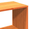 vidaXL Bookcase Bed without Mattress Wax Brown 180x200 cm Super King Solid Wood Pine