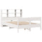 vidaXL Bookcase Bed without Mattress White 160x200cm Solid Wood Pine