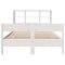 vidaXL Bookcase Bed without Mattress White 160x200cm Solid Wood Pine