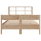 vidaXL Bookcase Bed without Mattress 150x200 cm King Size Solid Wood Pine