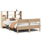 vidaXL Bookcase Bed without Mattress 140x200cm Solid Wood Pine