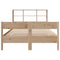 vidaXL Bookcase Bed without Mattress 140x200cm Solid Wood Pine