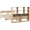 vidaXL Bookcase Bed without Mattress 140x200cm Solid Wood Pine