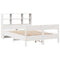 vidaXL Bookcase Bed without Mattress White 140x200cm Solid Wood Pine