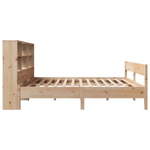 vidaXL Bookcase Bed without Mattress 140x190cm Solid Wood Pine