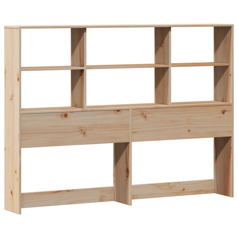 vidaXL Bookcase Bed without Mattress 140x190cm Solid Wood Pine