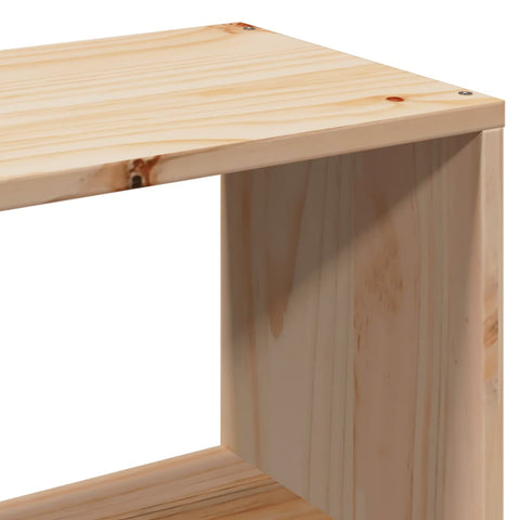 vidaXL Bookcase Bed without Mattress 140x190cm Solid Wood Pine