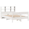 vidaXL Bookcase Bed without Mattress White 140x190cm Solid Wood Pine