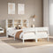 vidaXL Bookcase Bed without Mattress White 140x190cm Solid Wood Pine