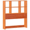 vidaXL Bookcase Bed without Mattress Wax Brown 90x190 cm Small Single Solid Wood Pine