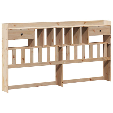 vidaXL Bookcase Bed without Mattress 180x200cm Super King Solid Wood Pine