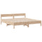 vidaXL Bookcase Bed without Mattress 180x200cm Super King Solid Wood Pine