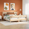 vidaXL Bookcase Bed without Mattress 180x200cm Super King Solid Wood Pine