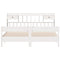 vidaXL Bookcase Bed without Mattress White 180x200cm Super King Solid Wood Pine