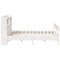 vidaXL Bookcase Bed without Mattress White 180x200cm Super King Solid Wood Pine
